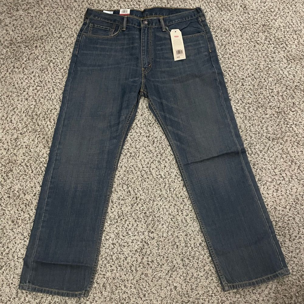 Levi's 505 Regular Straight Leg Fit Denim Jeans Size 38x30 New with Tags